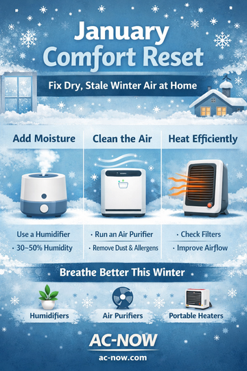 January Comfort Reset: How to Fix Dry, Stale Winter Air at Home