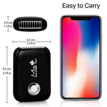 Load image into Gallery viewer, Eyelash Mini Lash Fan for Eyelash Extension Portable Lash Fan Dryer Handheld Rechargable USB Eyelashes Fans with 3 Adjustable Speed Cooling Air Fans Eyelashes Extension Application (Black)
