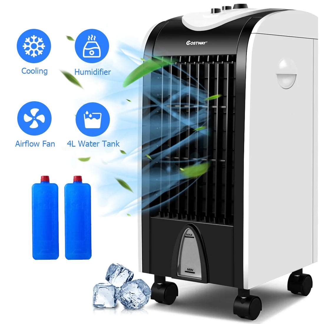 Evaporative Portable Cooler Fan Humidify