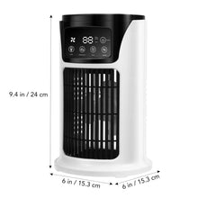 Load image into Gallery viewer, Portable Air Conditioner Humidifier Atmosphere Light Fan USB Cooler Air Conditioner, 3 in 1 Function, Office Household Essential Cooler USB Portable Air Conditioner USB Fan
