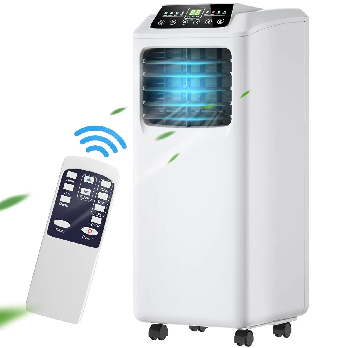 9000BTU Portable Air Conditioner, 3-In-1 Floor AC Unit W/Dehumidifier Modes, Easycool Quiet AC Unit