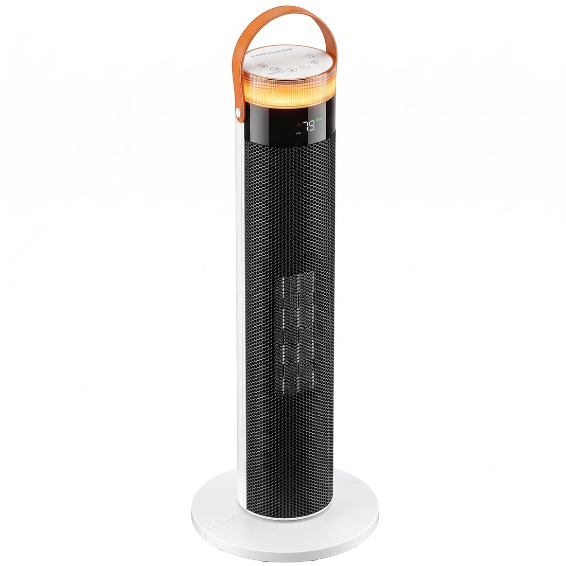 Ceramic Tower Heater - 1500W, Remote & 15H Timer, for Bedroom or Office