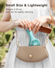 Load image into Gallery viewer, Mini Handheld Fan Battery Operated Small Personal Portable Fans Speed Adjustable USB Rechargeable Fans Cute Design Powerful Eyelash Fan for Stylish Kids Girls Women Men Indoor Outdoor Travel
