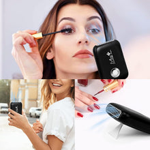 Load image into Gallery viewer, Eyelash Mini Lash Fan for Eyelash Extension Portable Lash Fan Dryer Handheld Rechargable USB Eyelashes Fans with 3 Adjustable Speed Cooling Air Fans Eyelashes Extension Application (Black)
