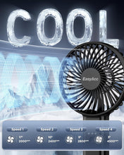 Load image into Gallery viewer, Portable Personal Fan - Silent Powerful Fan with 4 Speeds, USB-C Rechargeable Battery,Ultra Quiet Washable Guard, Foldable,Portable Cooling for Travel Outdoor (Ideal Gift for Men, Women)
