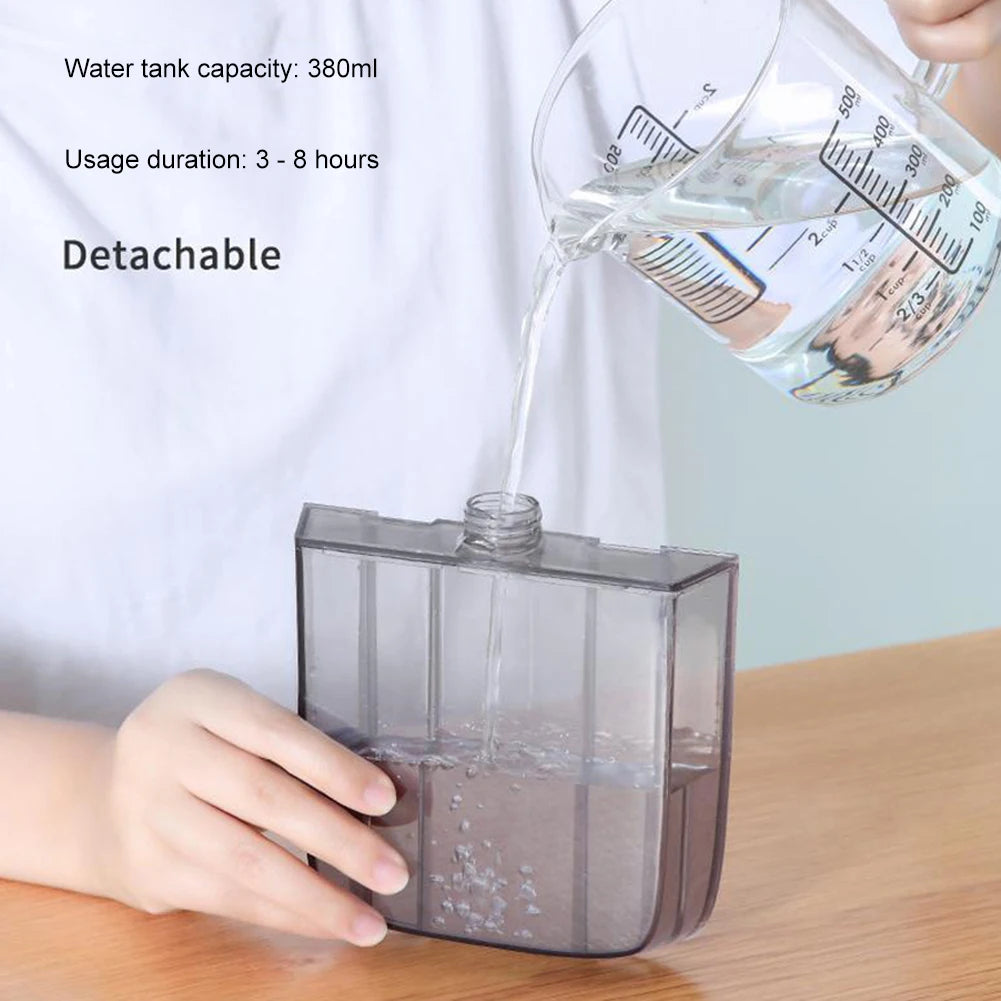 Water-Cooled Air Conditioner Air Cooling Machine Humidifier Mini Air Conditioner 380Ml Tank Portable Air Chiller for Home Office