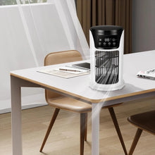 Load image into Gallery viewer, Portable Air Conditioner Humidifier Atmosphere Light Fan USB Cooler Air Conditioner, 3 in 1 Function, Office Household Essential Cooler USB Portable Air Conditioner USB Fan
