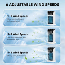 Load image into Gallery viewer, Portable Air Conditioner Humidifier Atmosphere Light Fan USB Cooler Air Conditioner, 3 in 1 Function, Office Household Essential Cooler USB Portable Air Conditioner USB Fan
