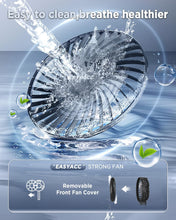 Load image into Gallery viewer, Portable Personal Fan - Silent Powerful Fan with 4 Speeds, USB-C Rechargeable Battery,Ultra Quiet Washable Guard, Foldable,Portable Cooling for Travel Outdoor (Ideal Gift for Men, Women)

