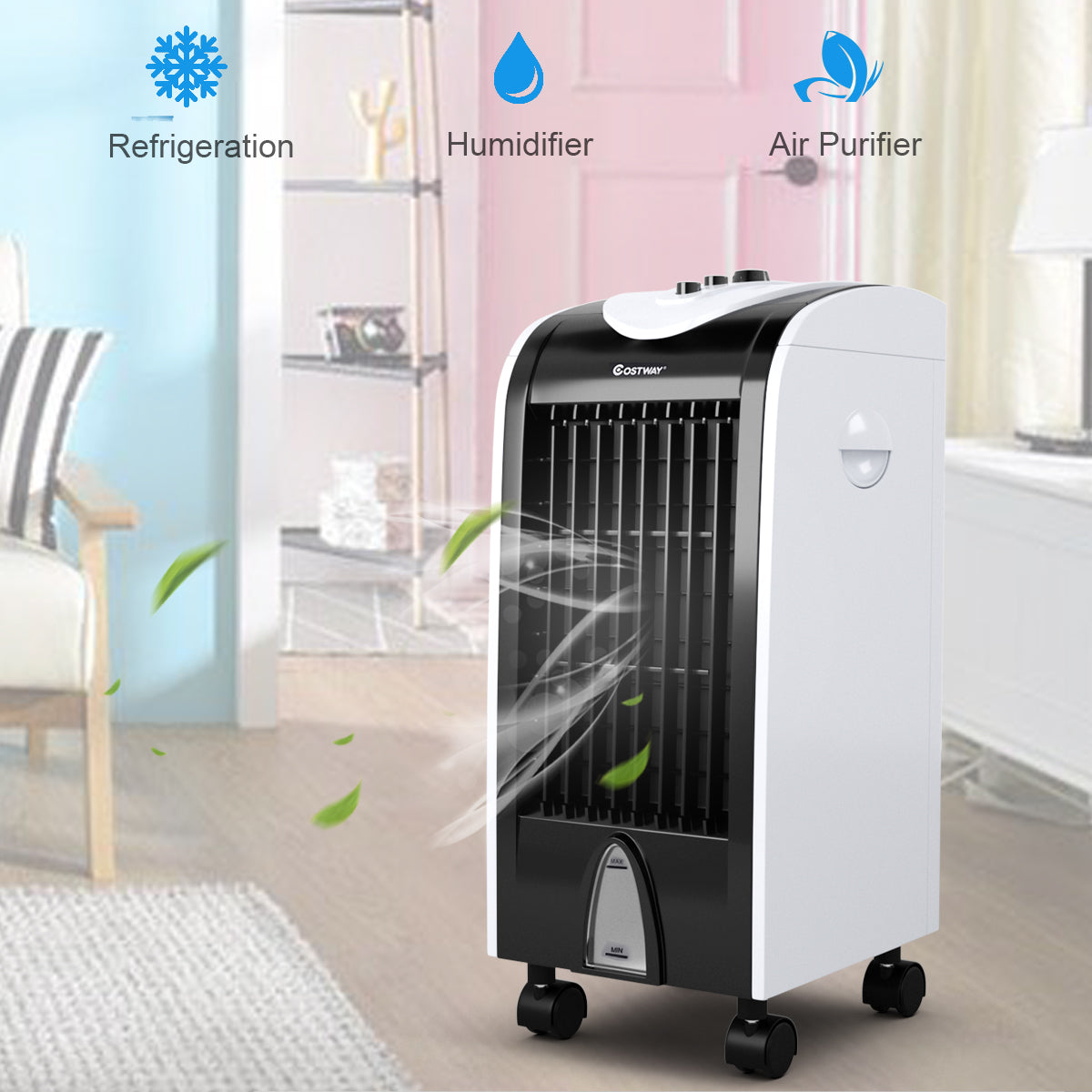 Evaporative Portable Cooler Fan Humidify