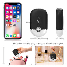 Load image into Gallery viewer, Eyelash Fan,Rechargeable Handheld Mini Fan Lash Dryer with Built in Sponge,Perfect for Eyelash Extension Application
