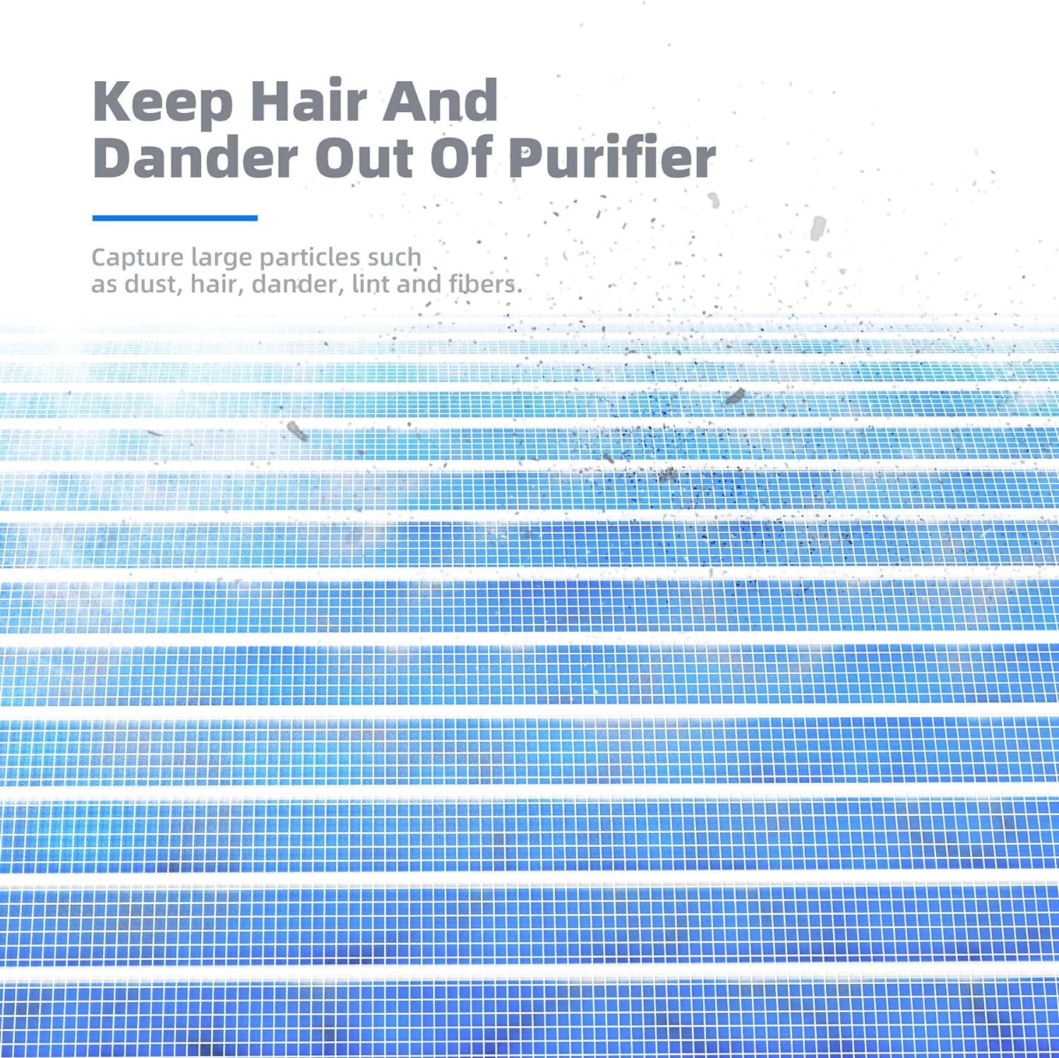 MK01 & MK06 Air Filter Replacement 4-In-1 Air Filter for Smoke Pollen Dander Hair Smell Suitable- Standard Version(2 Pack)