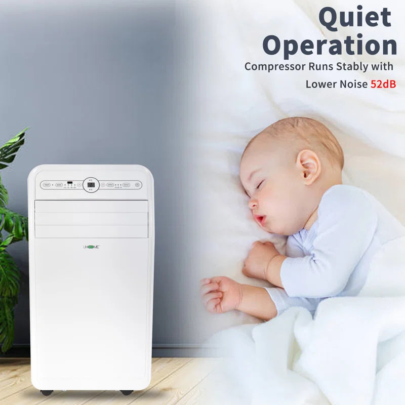 12000(ASHRAE) BTU Portable Air Conditioner for 400 Square Feet with Heater and Remote Included