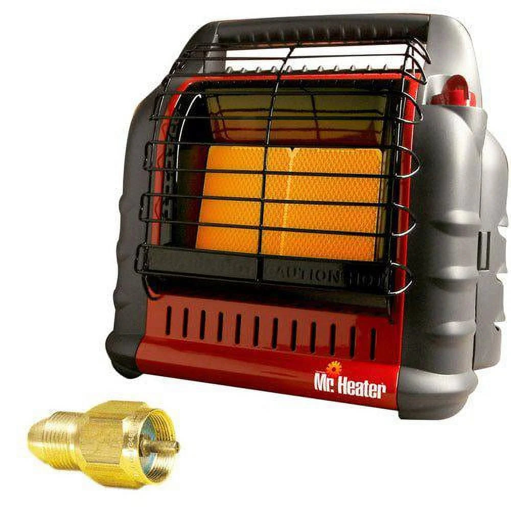 Portable Big Buddy Propane Heater with Propane Tank Refill Adapter