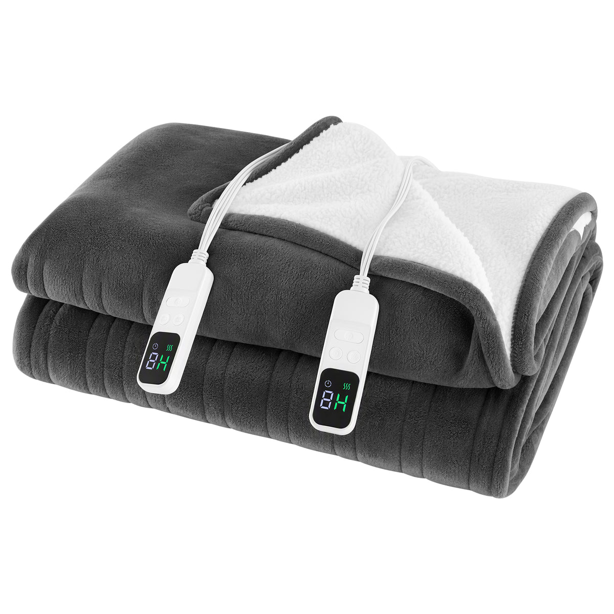 Warm Night Bedroom Kit – 1500W Ceramic Tower Heater + Flannel Heated Throw