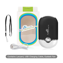 Load image into Gallery viewer, Eyelash Fan,Rechargeable Handheld Mini Fan Lash Dryer with Built in Sponge,Perfect for Eyelash Extension Application

