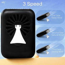Load image into Gallery viewer, Eyelash Mini Lash Fan for Eyelash Extension Portable Lash Fan Dryer Handheld Rechargable USB Eyelashes Fans with 3 Adjustable Speed Cooling Air Fans Eyelashes Extension Application (Black)
