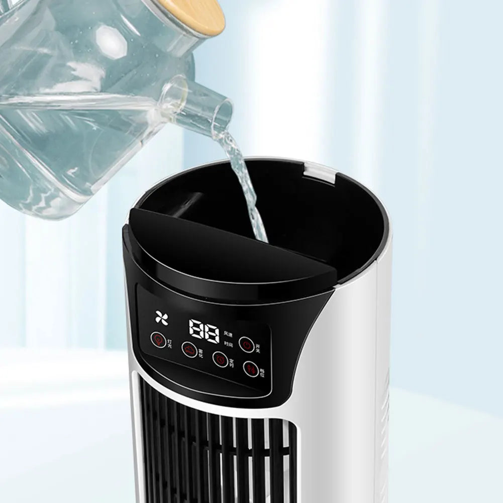 Portable Air Conditioner Fan Household USB Air Cooler 6H Timer Air Cooler Fan 6 Speeds Desktop 300ML Water Tank Air Conditioner